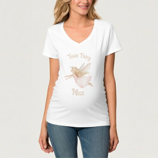 Team Fairy Mom T-shirt voor Baby shower