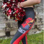 Team & Fan Black en Red Mascot Leggings