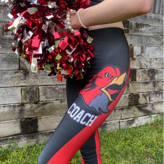 Team & Fan Black en Red Mascot Leggings