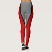 Team & Fan Grey en Rode Mascotte Leggings (Achterkant)