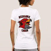 Team & Fan Hawks Red/Grey/White Women's T-shirt (Achterkant)