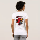 Team & Fan Hawks Red/Grey/White Women's T-shirt (Achterkant volledig)