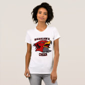 Team & Fan Hawks Red/Grey/White Women's T-shirt (Voorkant volledig)