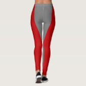 Team & Fan Red en Grey Mascot Leggings (Achterkant)