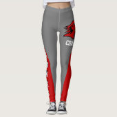 Team & Fan Red en Grey Mascot Leggings (Voorkant)