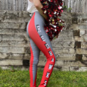 Team & Fan Red en Grey Mascot Leggings