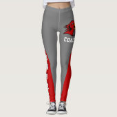 Team & Fan Red en Grey Redhawk Mascot Leggings (Voorkant)