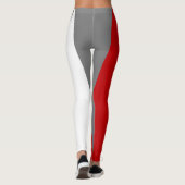 Team & Fan Rood/Grijs/Wit Mascotte Leggings (Achterkant)