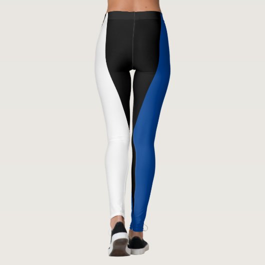 Team & Fan Royal Blue/Black/White Mascot Leggings (Achterkant)