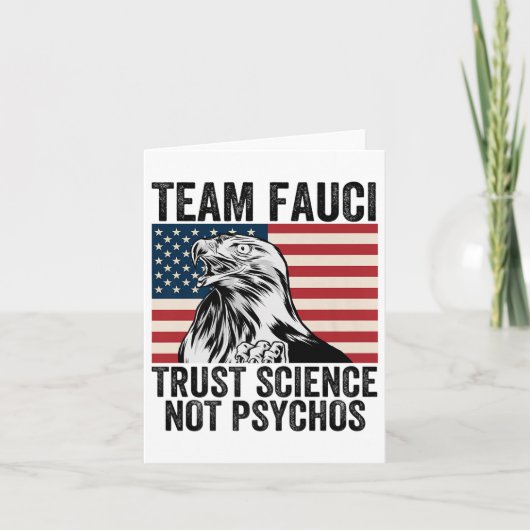 Team Fauci Anti Trump Dr. Anthony Fauci 2028 Premi Kaart (Voorkant)