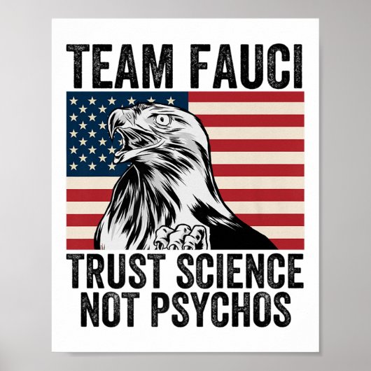 Team Fauci Anti Trump Dr. Anthony Fauci 2028 Premi Poster (Voorkant)