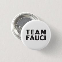 Team Fauci white black modern bold typography