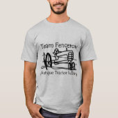 Team Fencerow Antiek Tractor Pulling T-shirt (Voorkant)