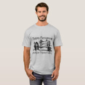 Team Fencerow Antiek Tractor Pulling T-shirt (Voorkant volledig)