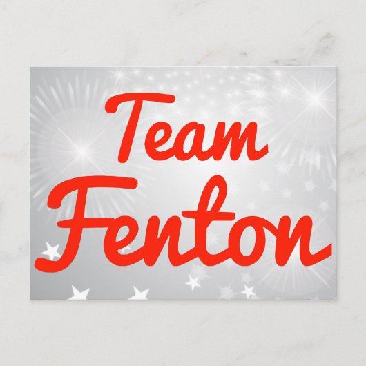 Team Fenton Briefkaart (Voorkant)