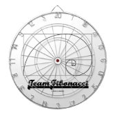 Team Fibonacci (Fibonacci Spiral) Dartbord (Voorkant)