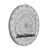 Team Fibonacci (Fibonacci Spiral) Dartbord (Voorkant Links)