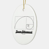 Team Fibonacci (Fibonacci Spiral) Keramisch Ornament (Links)