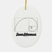 Team Fibonacci (Fibonacci Spiral) Keramisch Ornament (Voorkant)