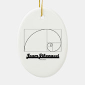 Team Fibonacci (Fibonacci Spiral) Keramisch Ornament (Achterkant)