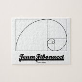 Team Fibonacci (Fibonacci Spiral) Legpuzzel (Horizontaal)