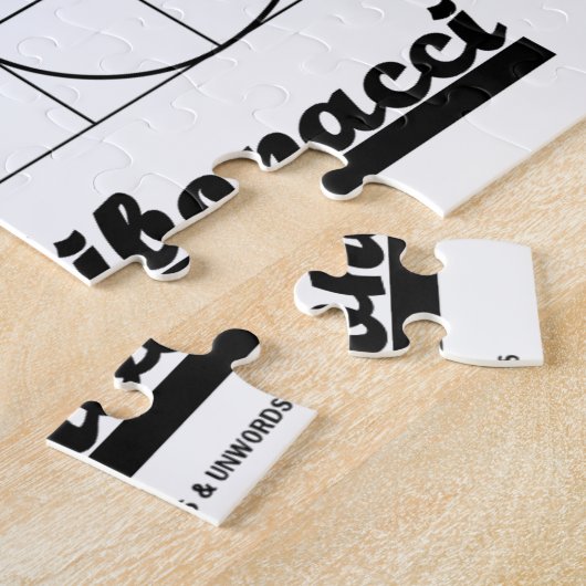 Team Fibonacci (Fibonacci Spiral) Legpuzzel (Zijkant)