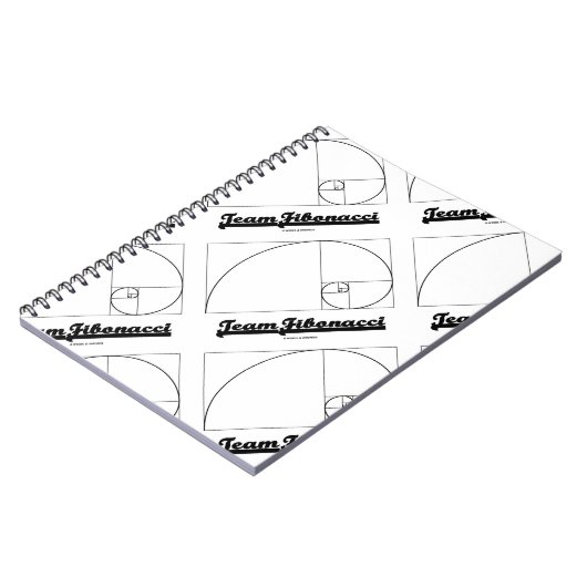 Team Fibonacci (Fibonacci Spiral) Notitieboek (Linkerzijde)