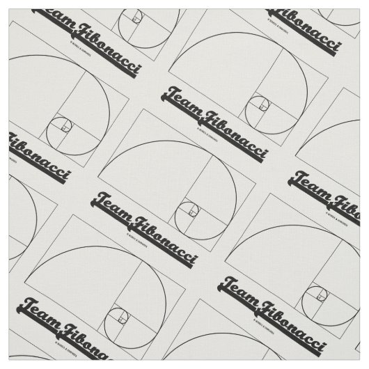 Team Fibonacci (Fibonacci Spiral) Stof (Swatch)