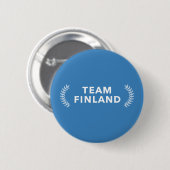 Team Finland Ronde Button 5,7 Cm (Voorkant /achterkant)