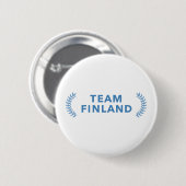 Team Finland Ronde Button 5,7 Cm (Voorkant /achterkant)