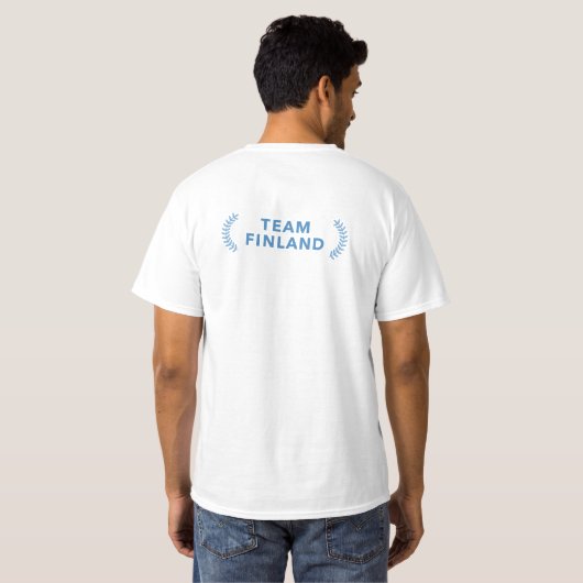 Team Finland T-Shirt Achterkant (Achterkant volledig)