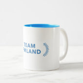 Team Finland Tweekleurige Koffiemok (Voorkant rechts)