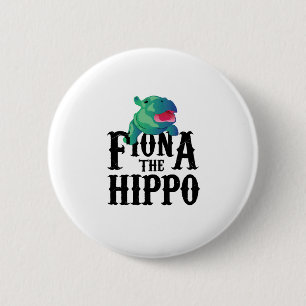 Team Fiona The Hippo Love Hippopotamuss Ronde Button 5,7 Cm