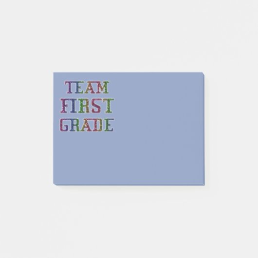 Team First Grade, Novelty School Post-IT Notes (Voorkant)