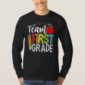 Team First Grade Shirt Teacher Student Kids Back T (Voorkant)