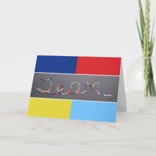 Team Flag Employee Appreciation Thank You Card Bedankkaart