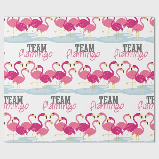 Team Flamingo Cadeaupapier (Vlak)