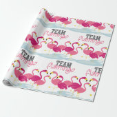 Team Flamingo Cadeaupapier (Uitgerold)