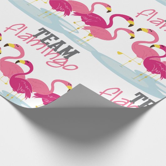 Team Flamingo Cadeaupapier (Hoek)