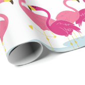 Team Flamingo Cadeaupapier (Rol Hoek)