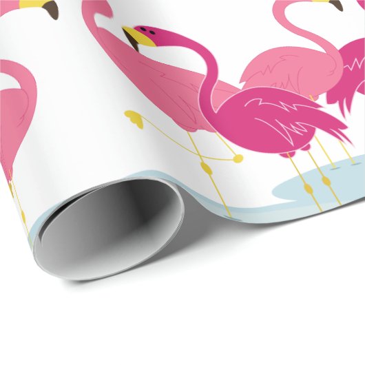 Team Flamingo Cadeaupapier (Rol Hoek)