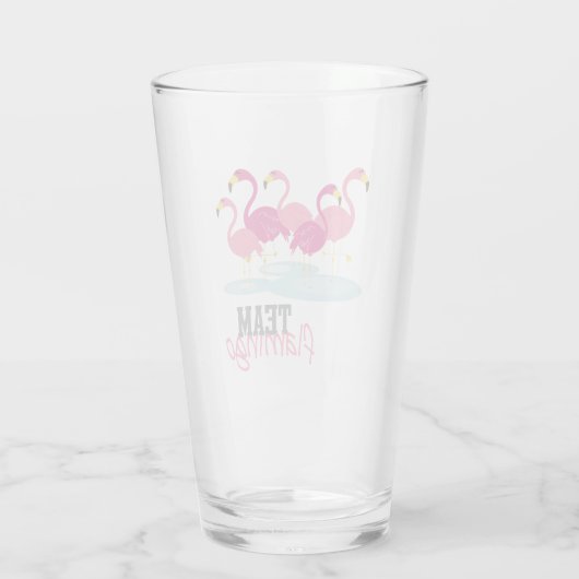 Team Flamingo Glas (Achterkant)