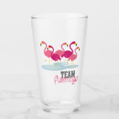 Team Flamingo Glas (Voorkant)