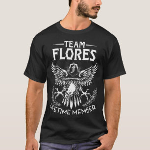 Team FLORES Levenslang Lid Achternaam T-shirt