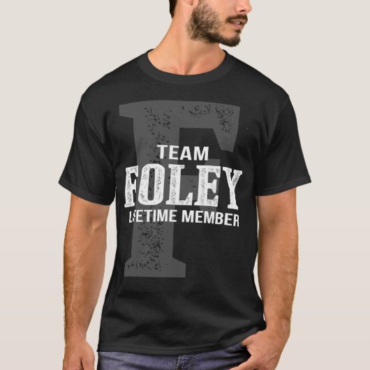 Team FOLEY-lid voor het leven T-shirt (Voorkant)