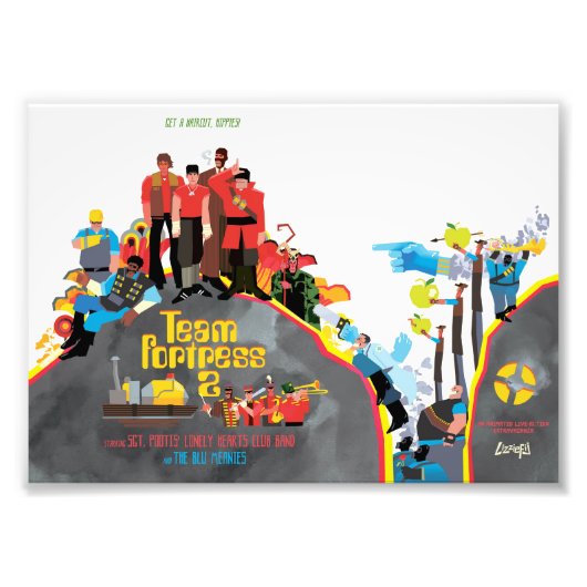 Team Fortress Sargeant Pootis kleine kunstdruk Foto Afdruk (Voorkant)