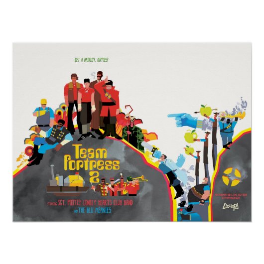 Team Fortress Sargeant Pootis poster (Voorkant)