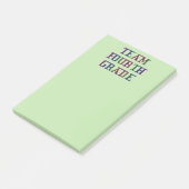 Team Fourth Grade, Novelty School Post-it Notes (Schuin)