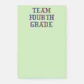 Team Fourth Grade, Novelty School Post-it Notes (Voorkant)