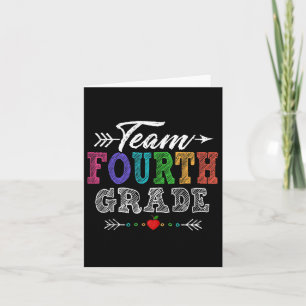 Team Fourth Grade Teacher Student Funny Back To Sc Kaart